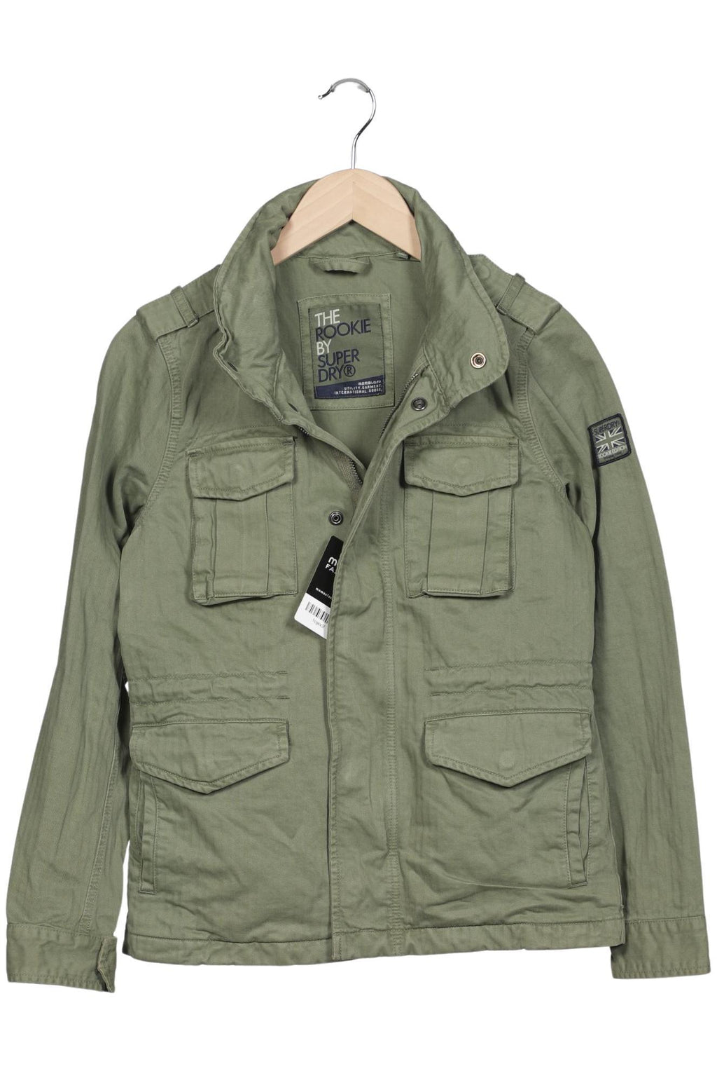 Superdry Damen Jacke Grün EU 36 Baumwolle 9