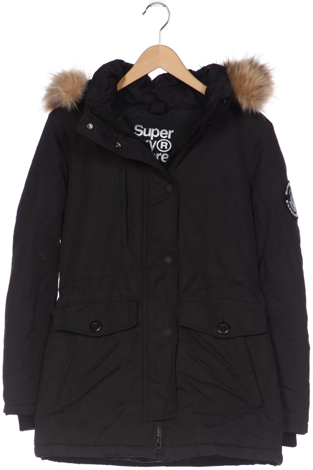 Superdry Damen Mantel Schwarz EU 34 4
