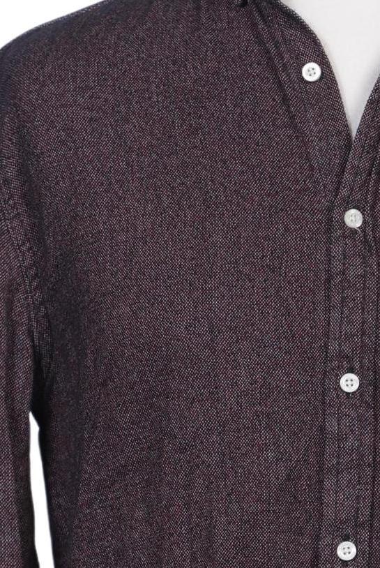 Superdry Men Shirt Bordeaux L Cotton 6