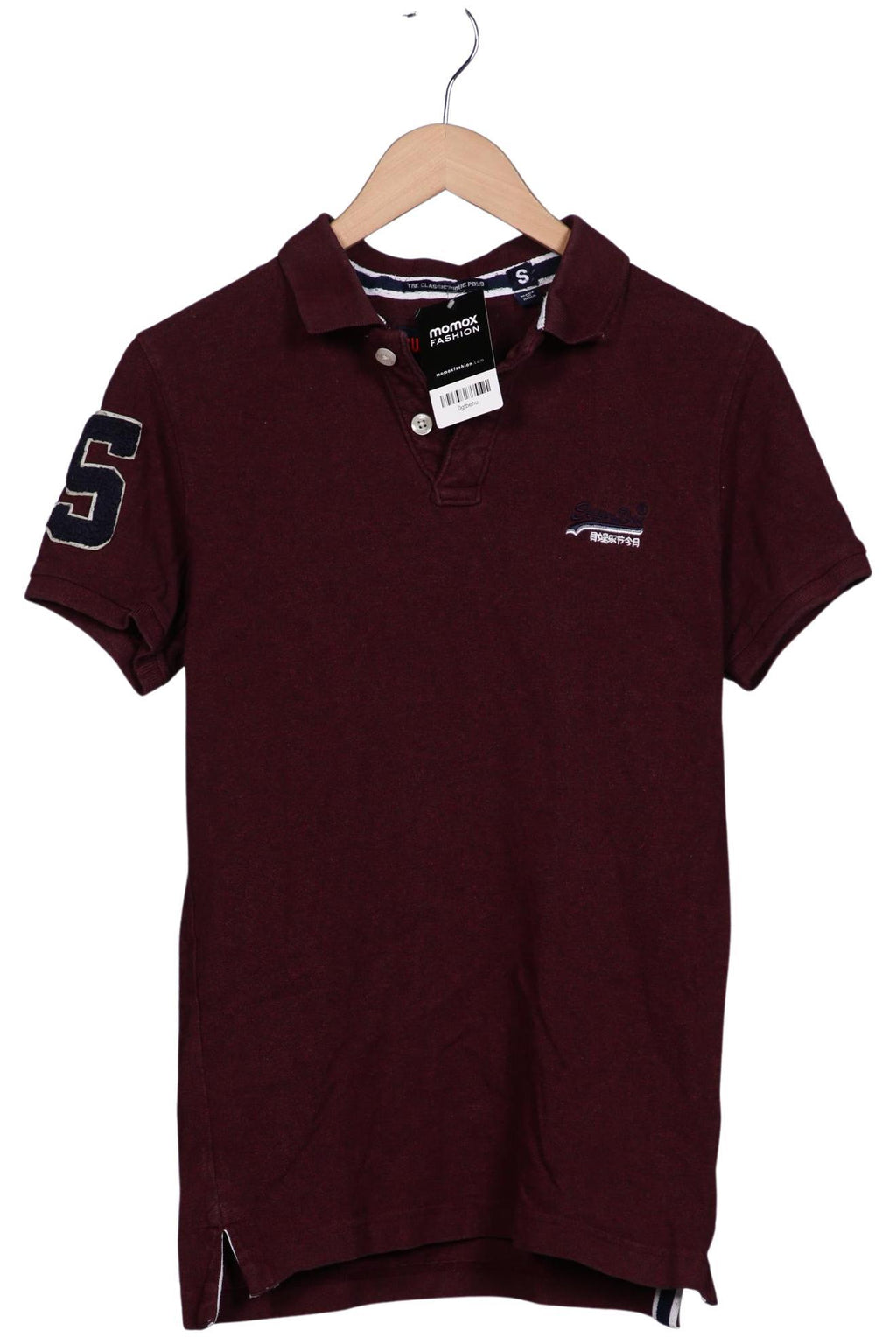 Superdry Herren Poloshirt, Bordeaux, Gr. S 9