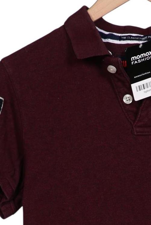 Superdry Herren Poloshirt, Bordeaux, Gr. S 10