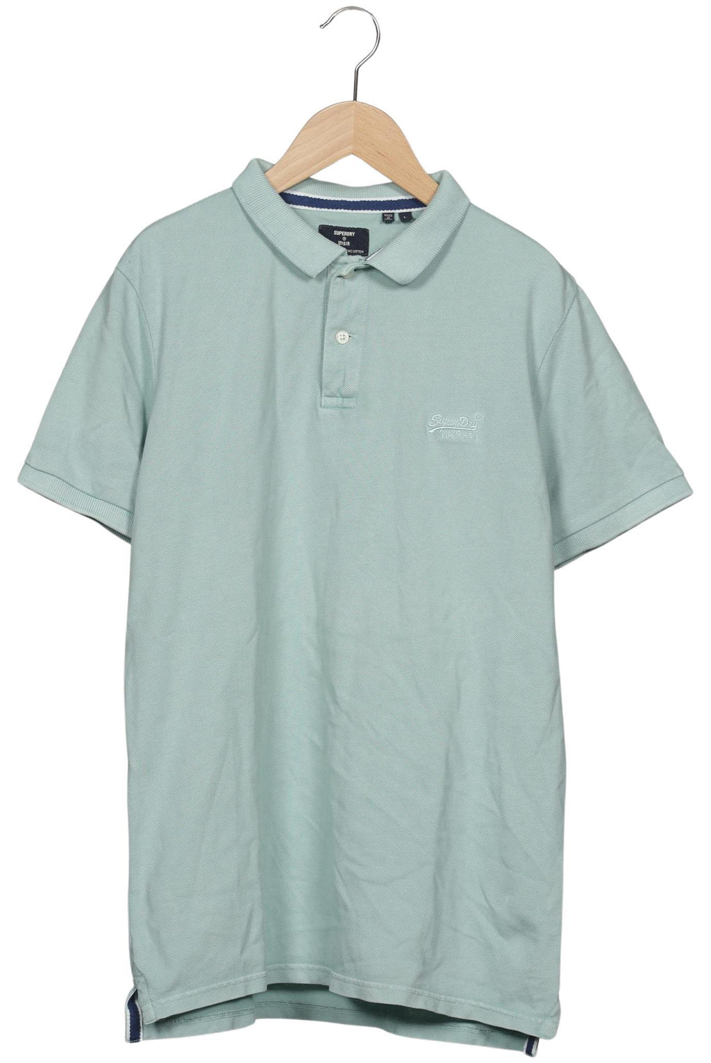 Superdry Polo Shirt Light Green Size L Cotton 2