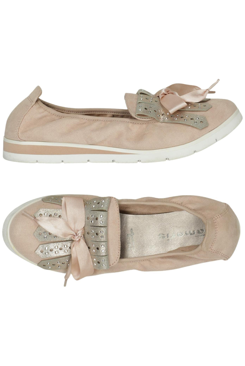Tamaris Damen Ballerina, Beige, Gr. EU 38 10