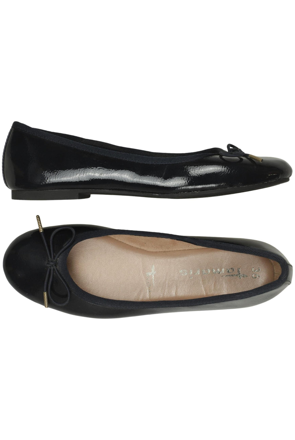 Tamaris Women's Ballerina Navy Blue EU 36 Synthetic Leather 4