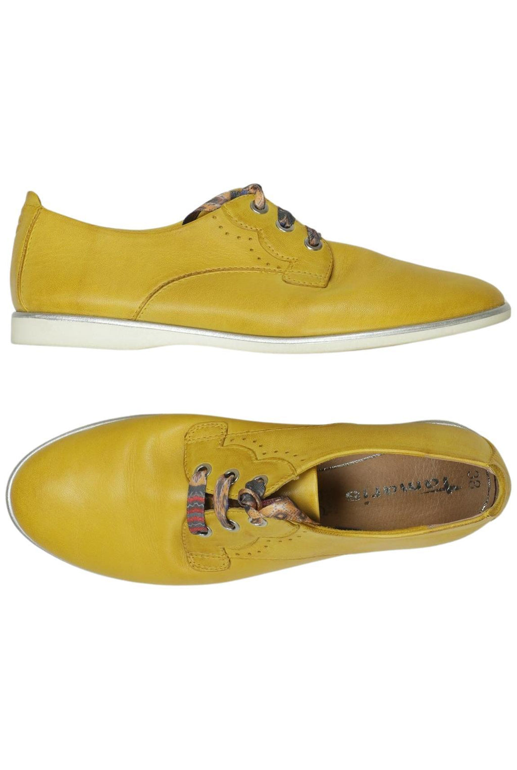 Tamaris Damen Halbschuh Gelb EU 38 Leder 4