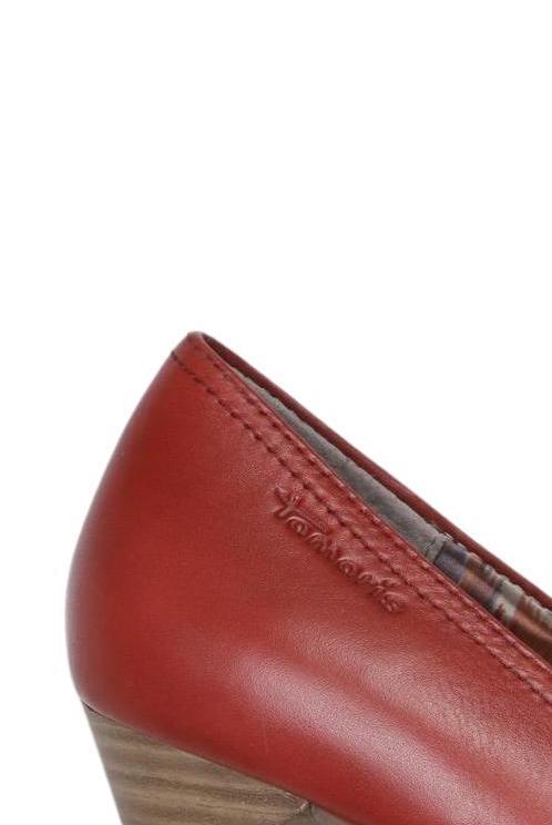 Tamaris Damen Pumps Rot EU 37 Leder 10