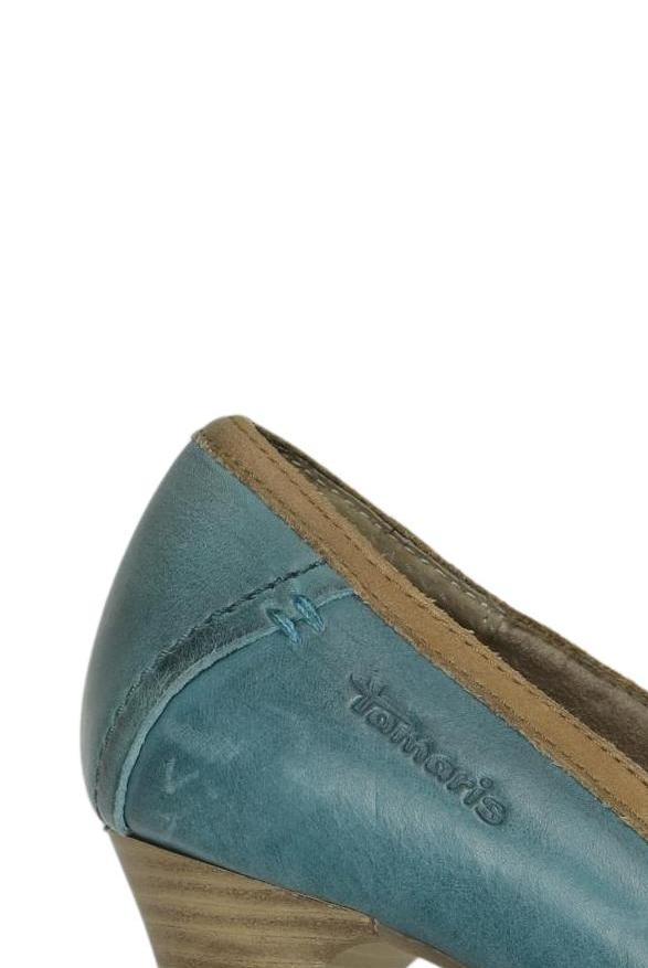 Tamaris Women's Pumps Turquoise EU 38 Leather 4