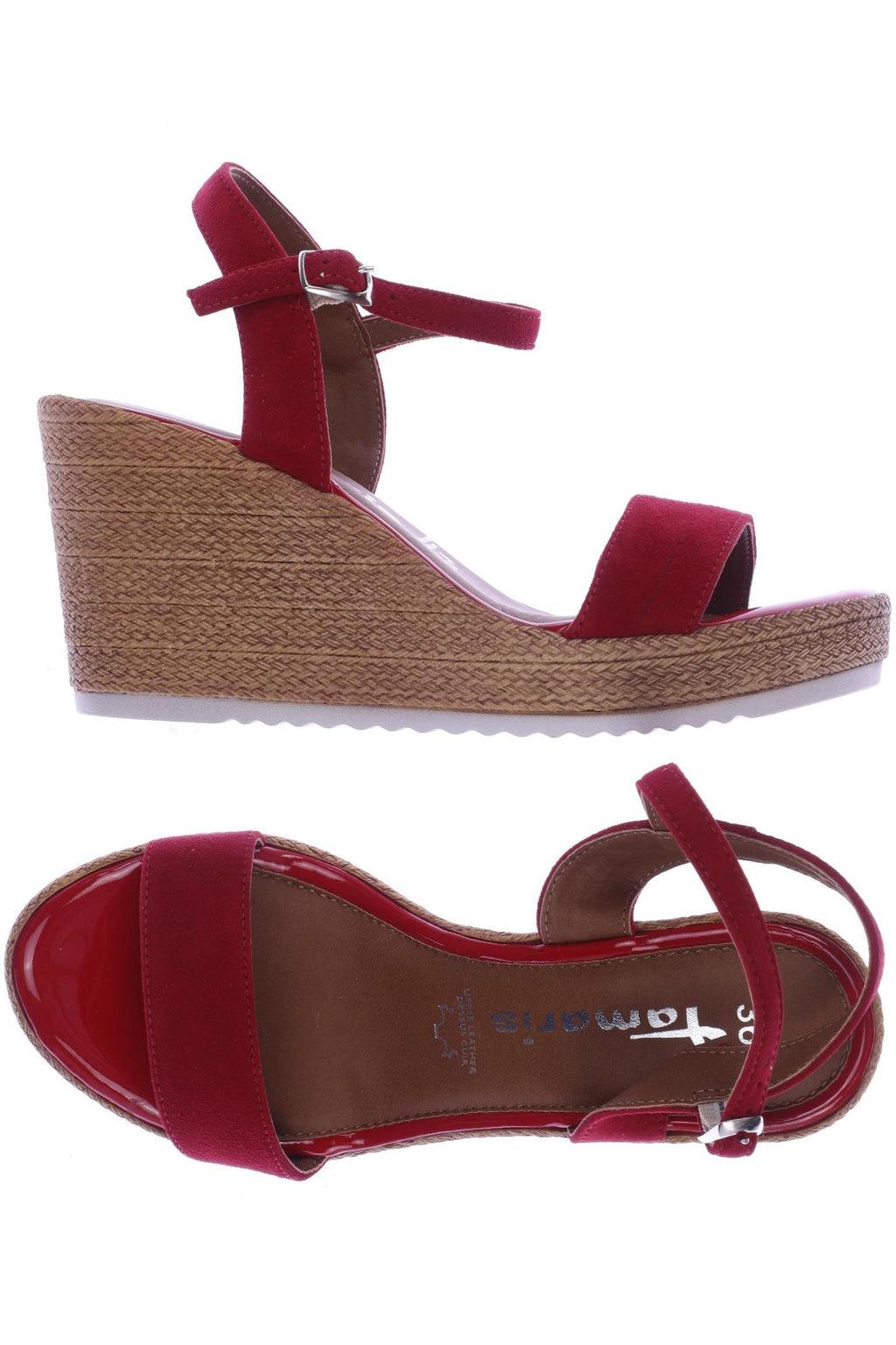 Tamaris Damensandalen Rot EU 36 Leder 4