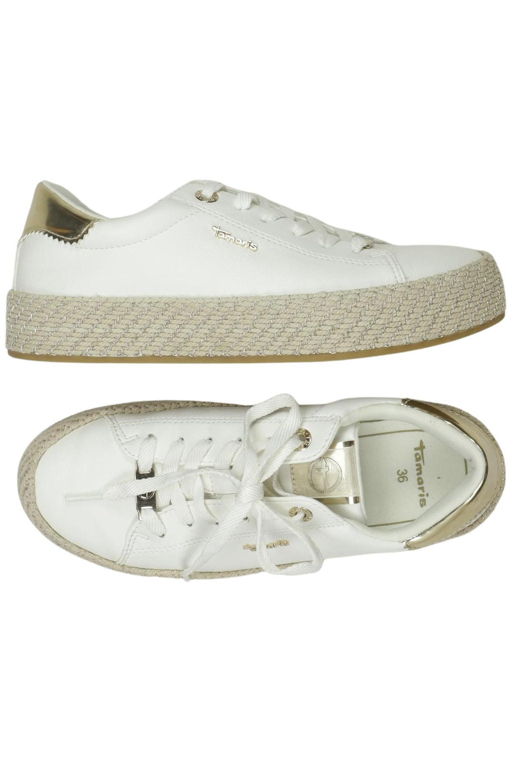 Tamaris Women's Sneaker White EU 36 Synthetic Leather 2