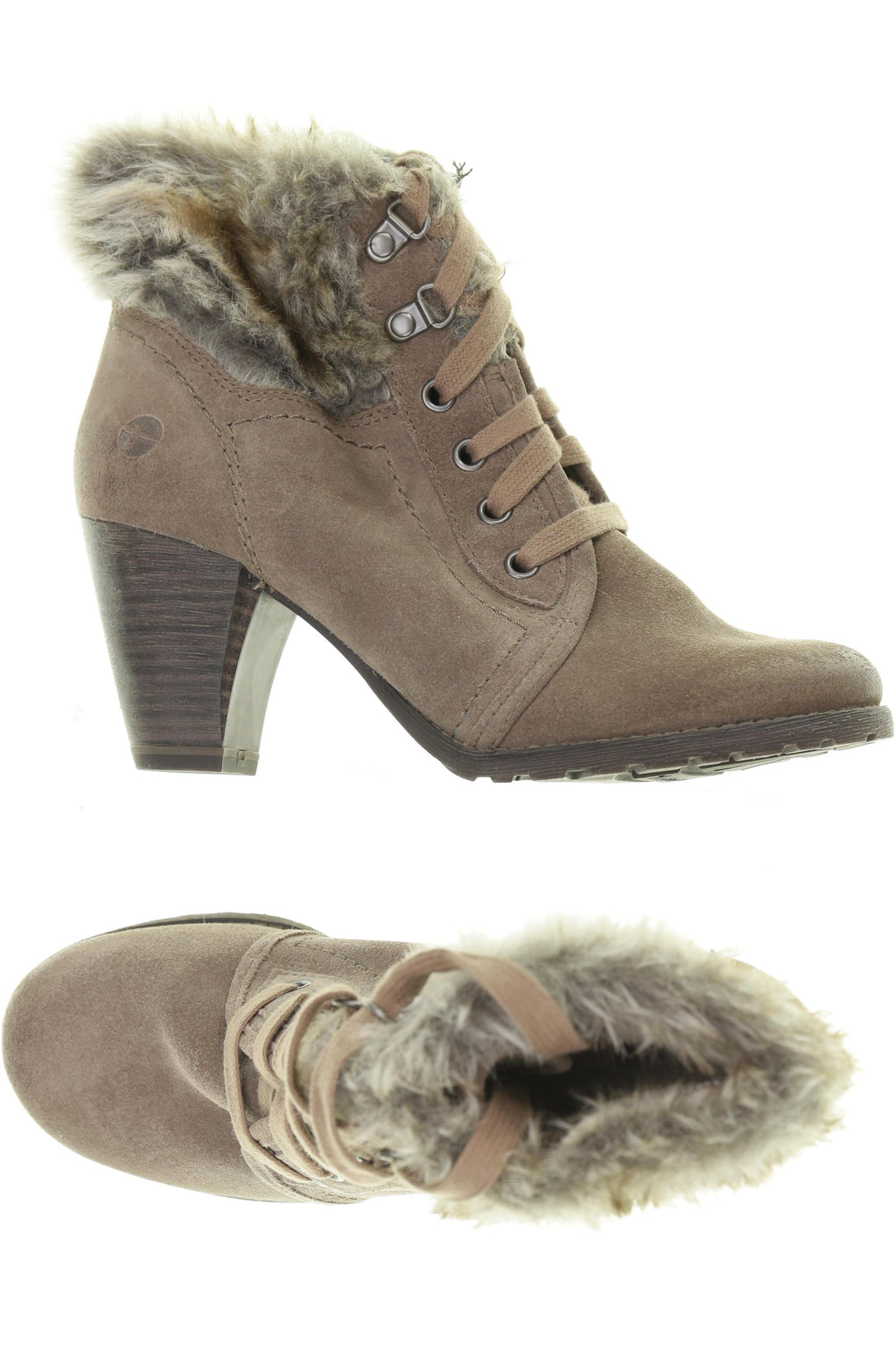 Tamaris Women's Ankle Boot Beige EU 36 Leather 10