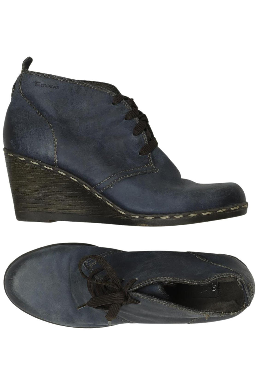 Tamaris Women's Ankle Boot Navy Leather EU 40 10