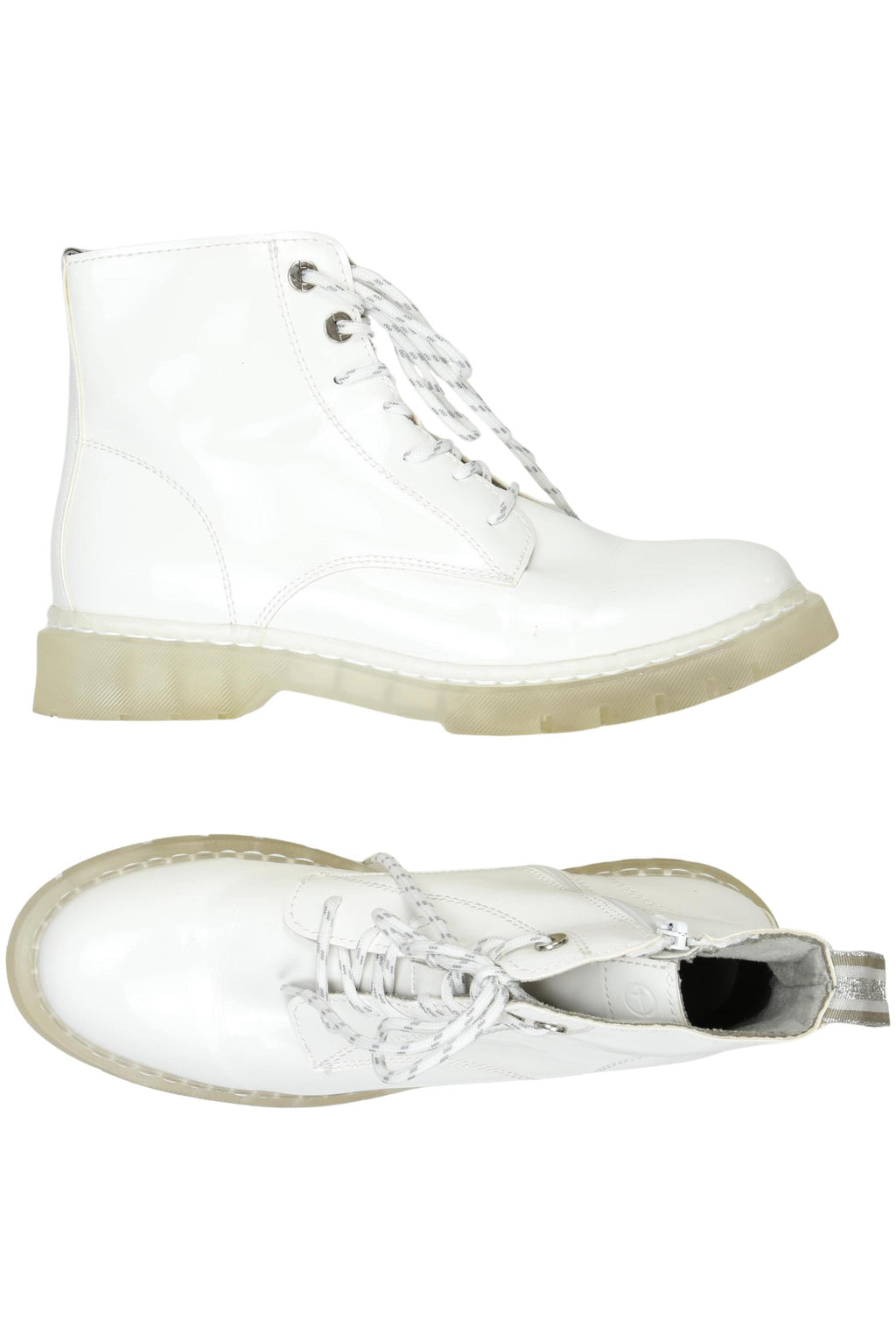 Tamaris Damen Stiefelette Weiß EU 42 Kunstleder 3