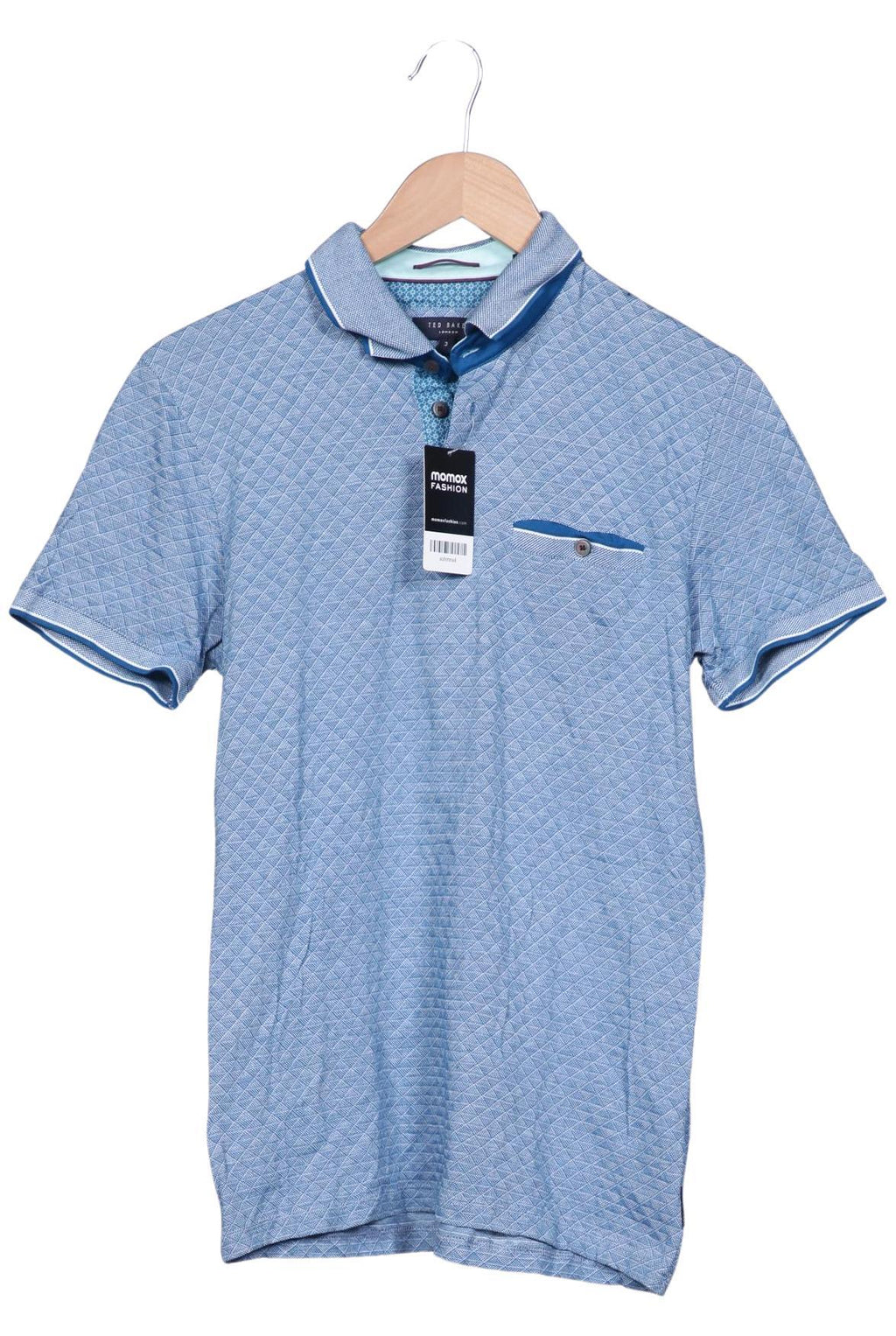 Ted Baker 3 T-Shirt Light Blue M Cotton 2