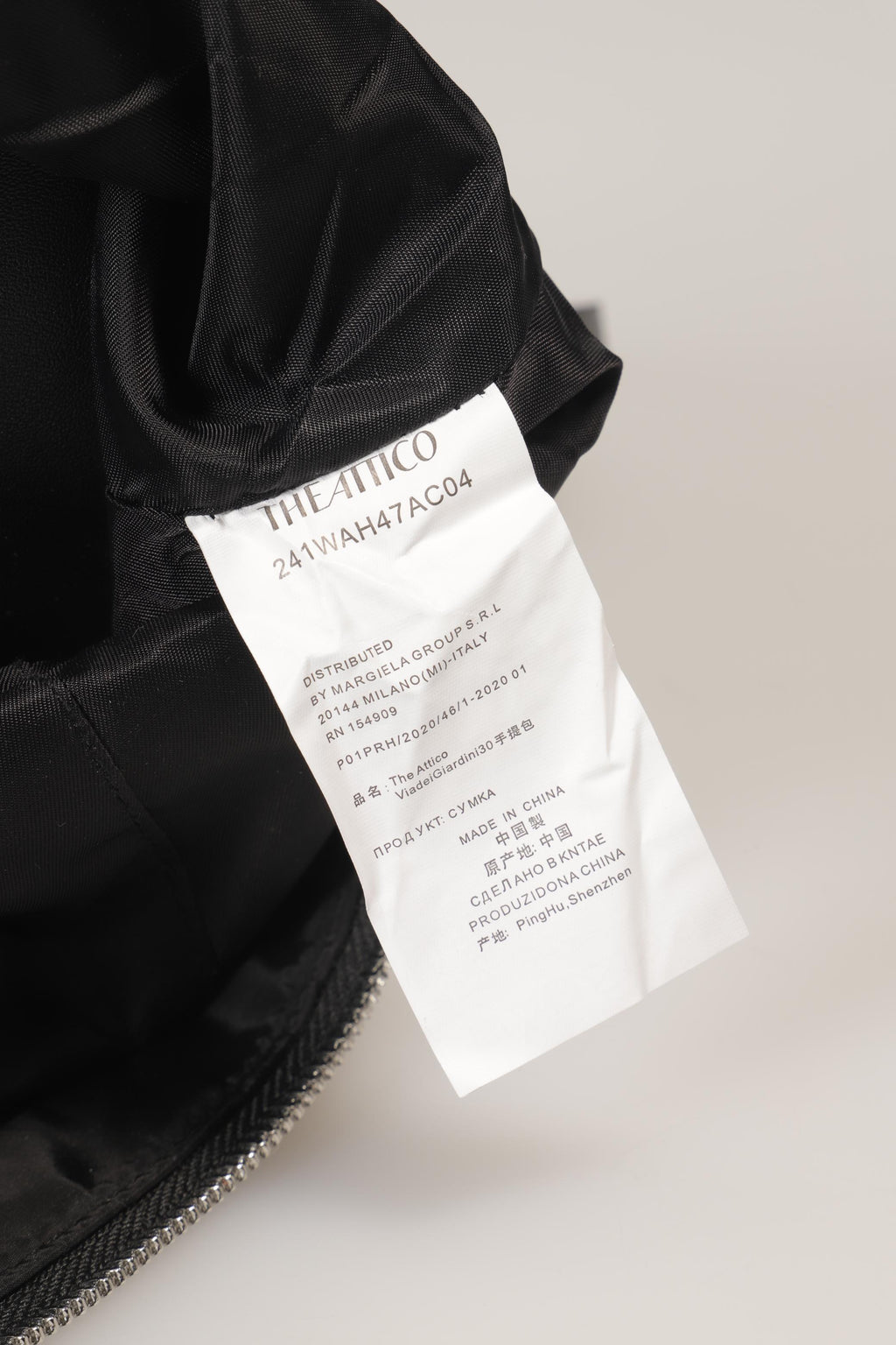 The Attico Große Handtasche Schwarz Synthetik 4