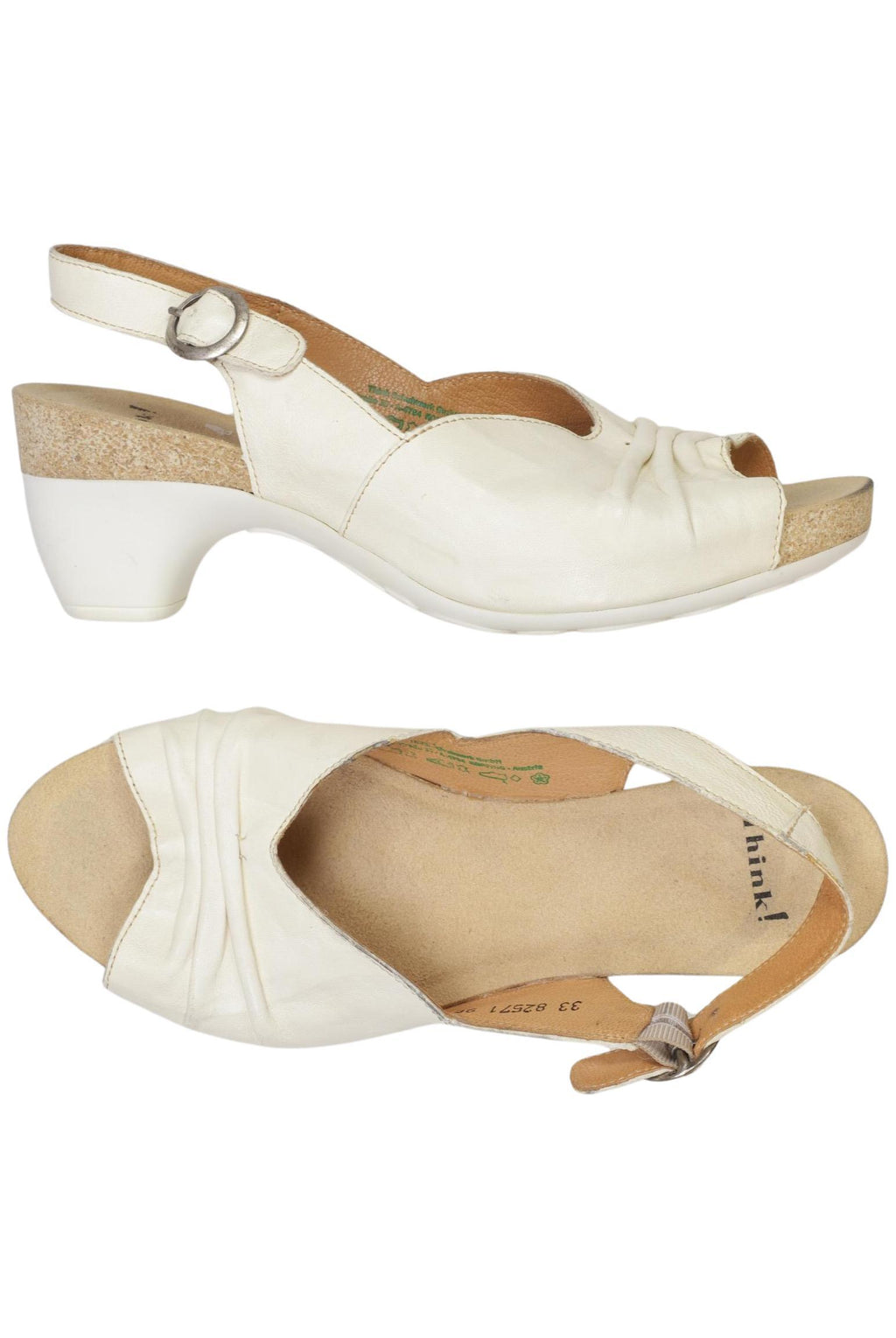 Sandales Femme Think! Blanc EU 40 Cuir 3