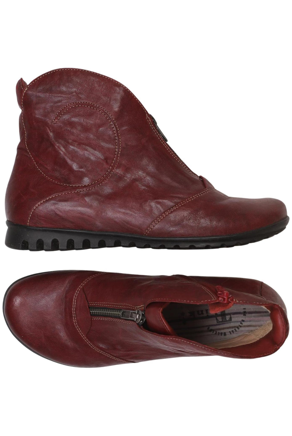 Think Women Ankle Boots Red EU 38 Leather 3