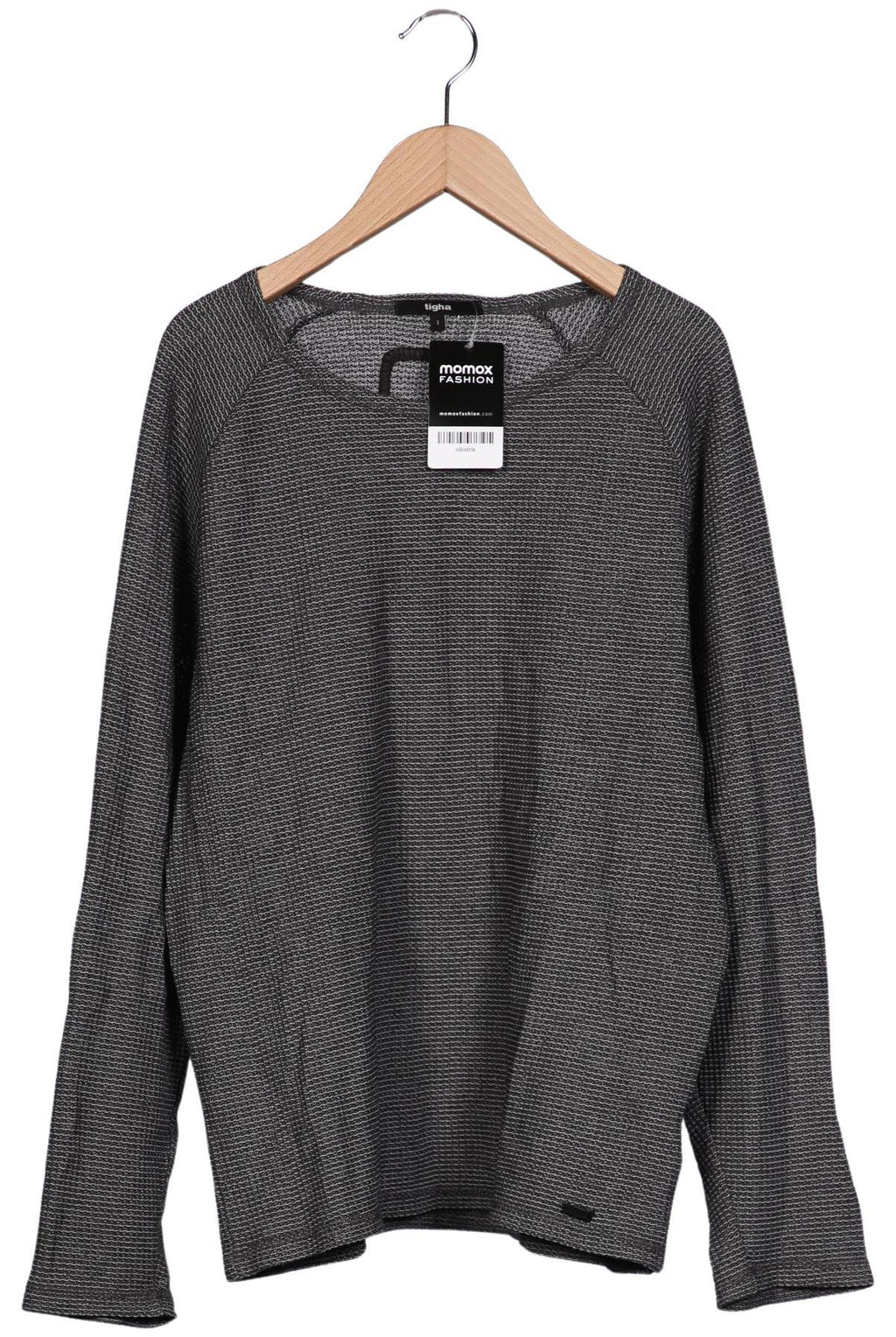 tigha Men Long Sleeve Shirt Gray Size S 2