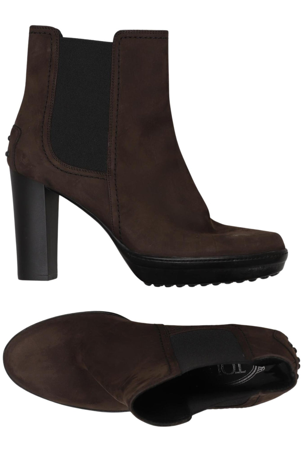 Tod's Women Ankle Boot Brown EU 38.5 3