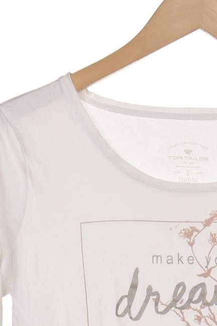 Tom Tailor Damen Langarmshirt Weiß Gr. S 6