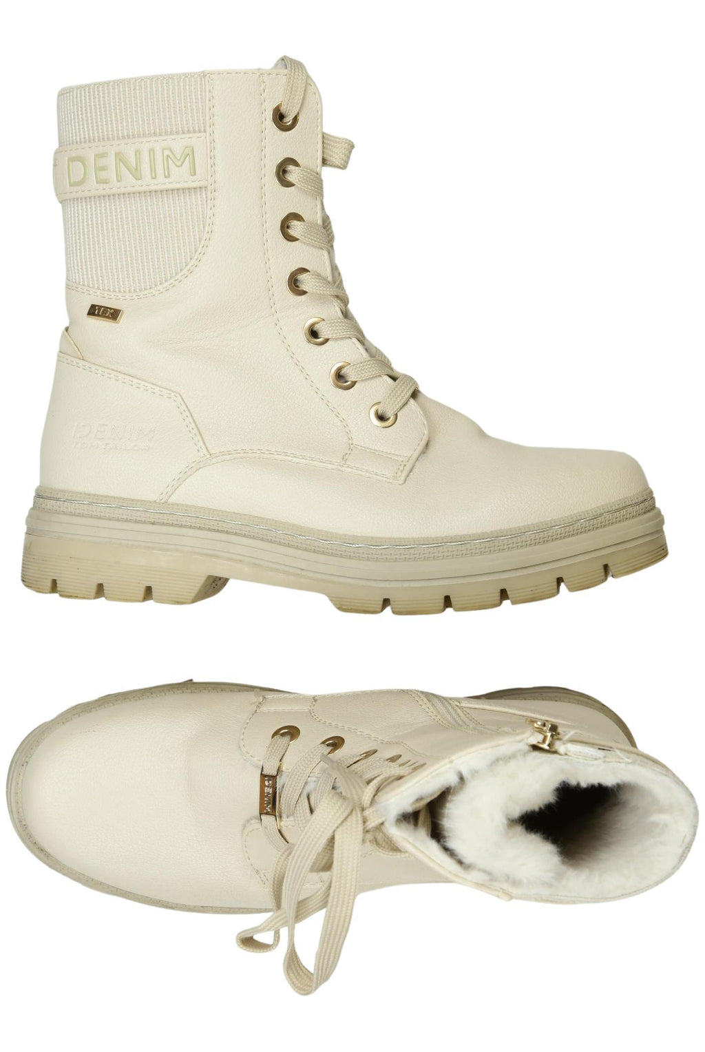 Tom Tailor Women Ankle Boots Cream White EU 37 2