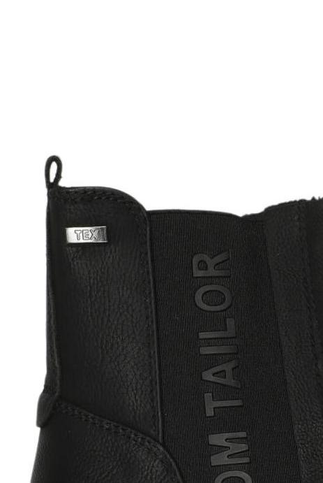 Tom Tailor Women Ankle Boot Black EU 41 Synthetic Leather 5