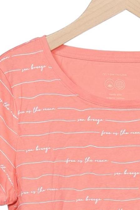 Tom Tailor Damen T-Shirt Pink Gr. XS Baumwolle 7