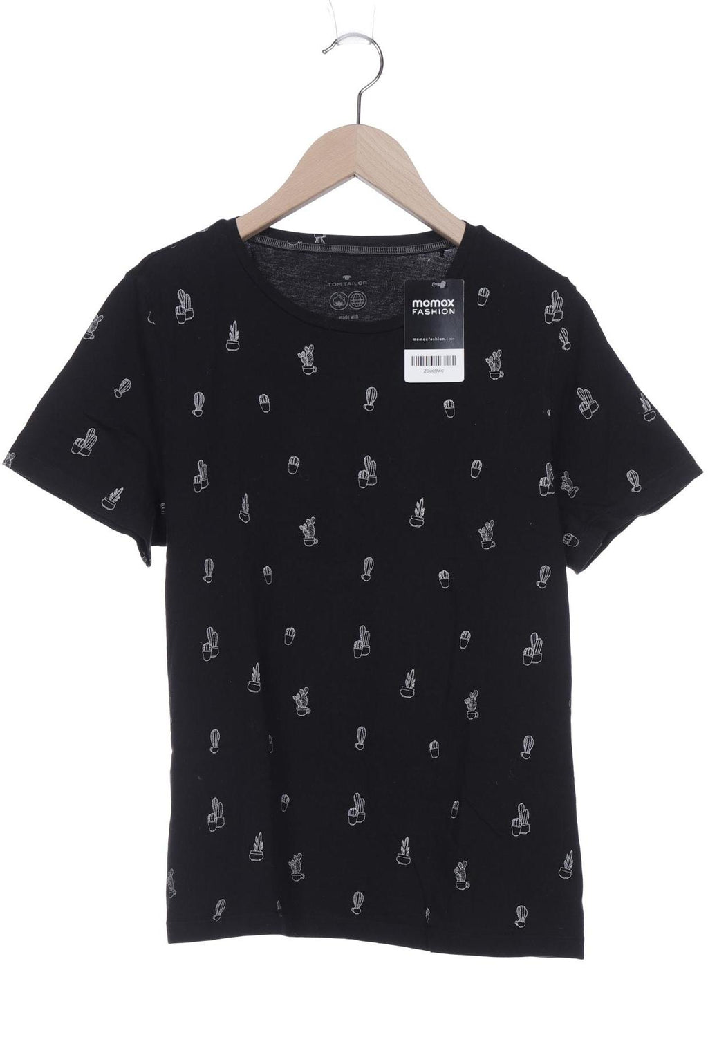 Tom Tailor Women T-Shirt Black Size L 10