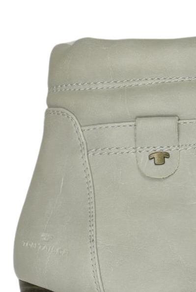 TOM Tailor Denim Women's Ankle Boot Cream-White EU 39 Synthetic Leather 4