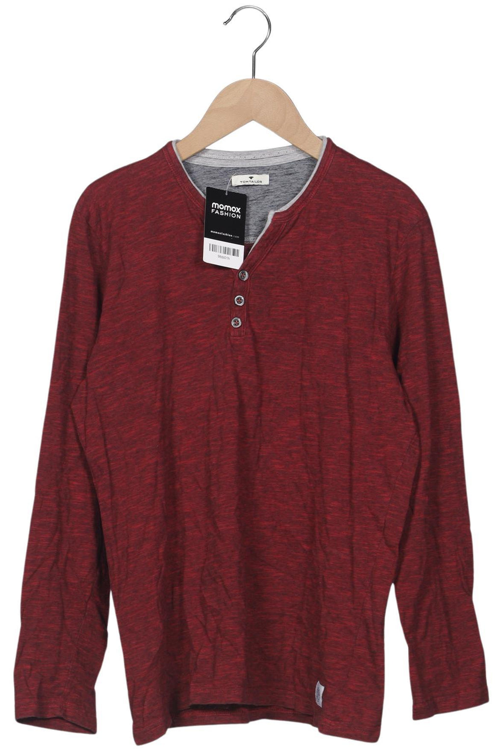 Tom Tailor Men Long Sleeve Shirt Red S Cotton 2