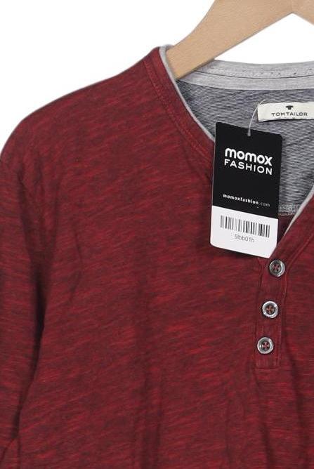 Tom Tailor Men Long Sleeve Shirt Red S Cotton 3