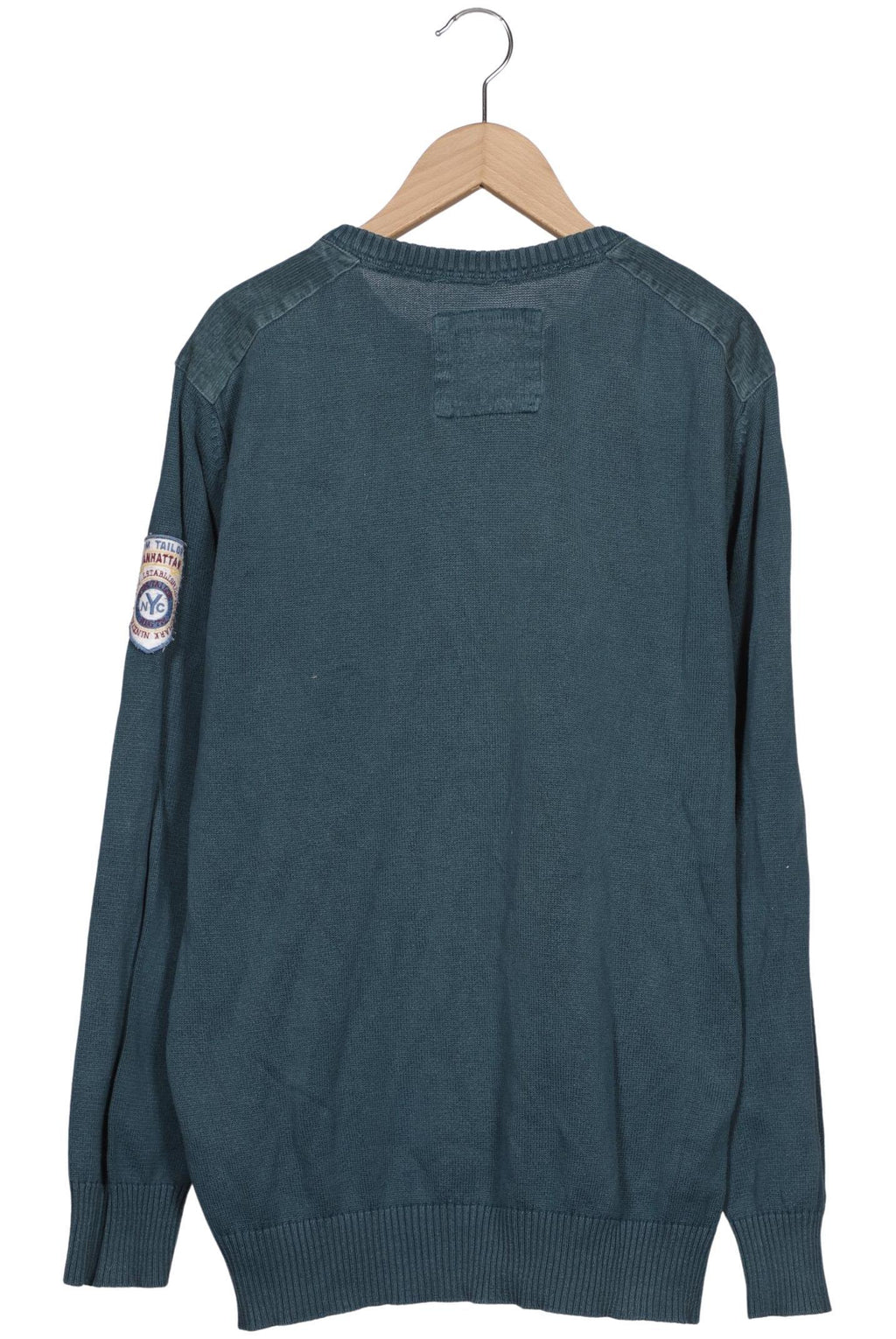 Tom Tailor Men's Sweater Turquoise Size L Cotton 4