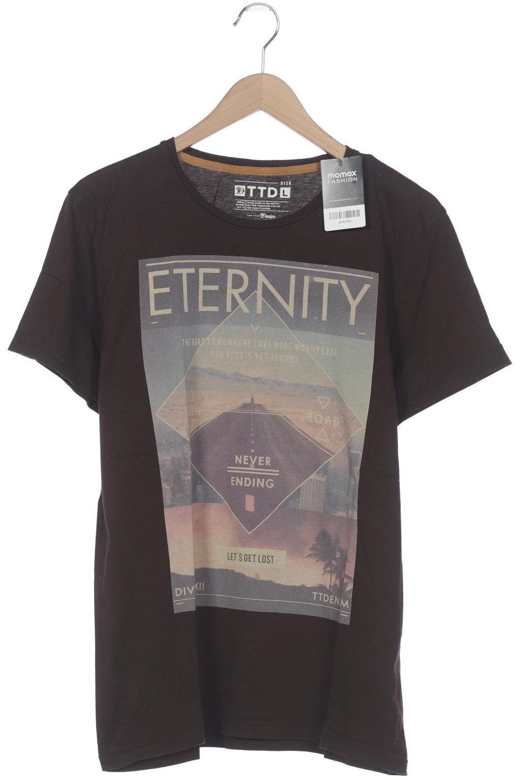 Tom Tailor Denim T-Shirt Brown L 7