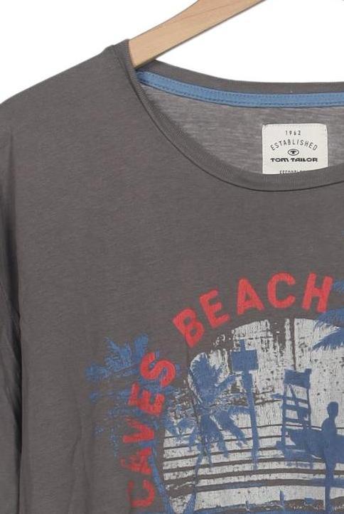 Tom Tailor Men T-Shirt Gray XL Cotton 10