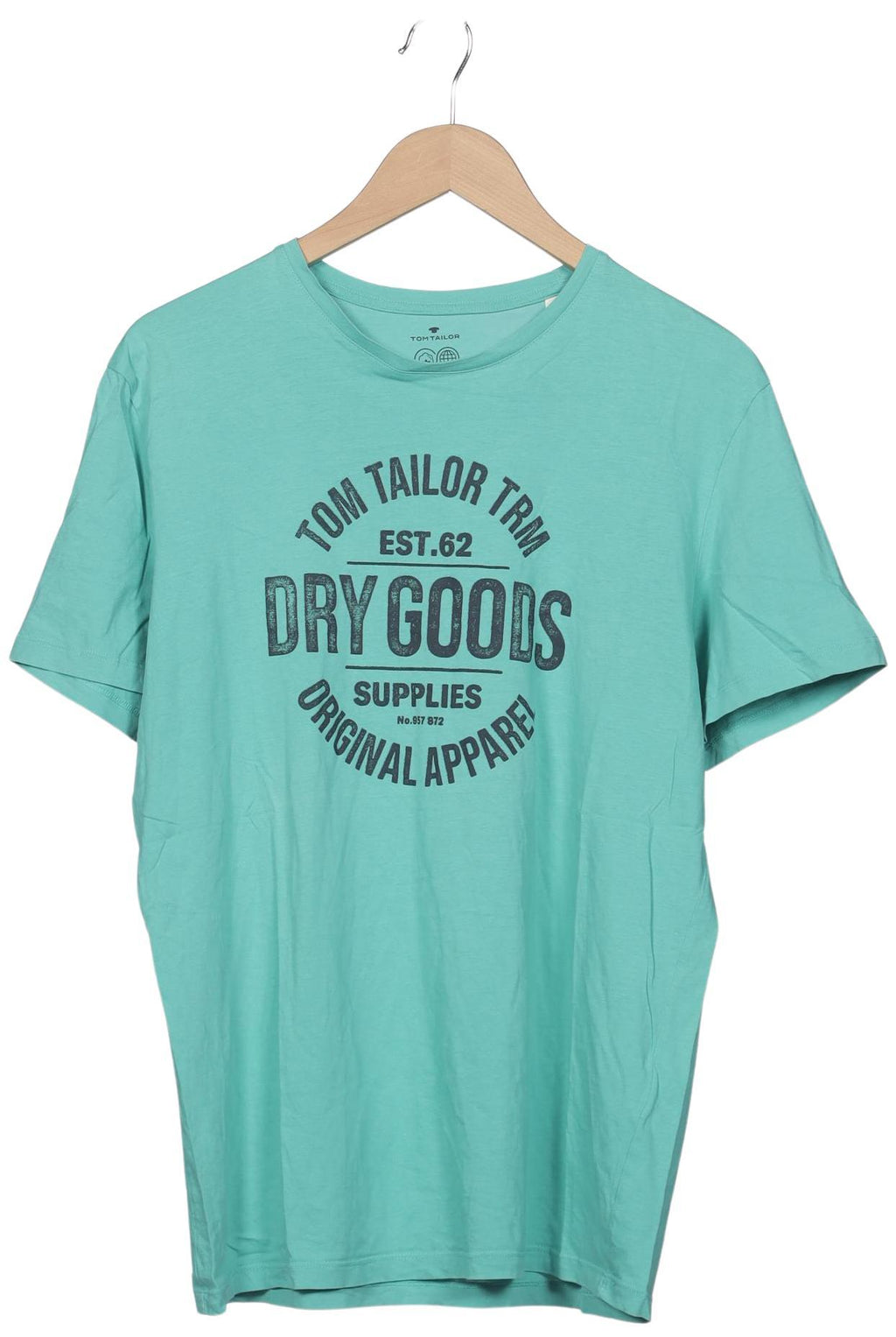 Tom Tailor Men T-Shirt Light Green L Cotton 7