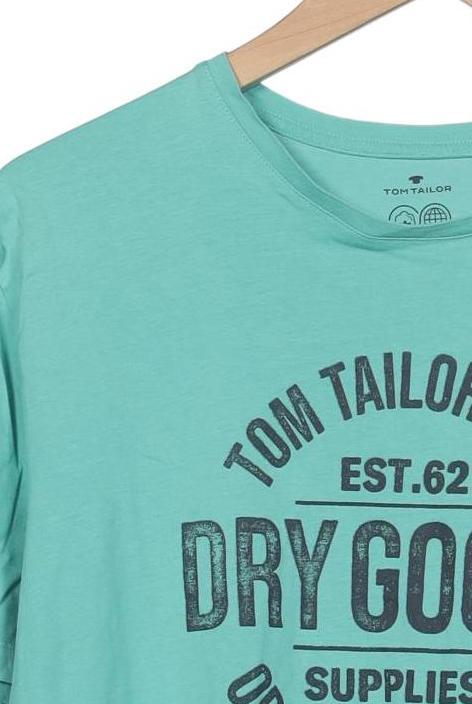 Tom Tailor Men T-Shirt Light Green L Cotton 8