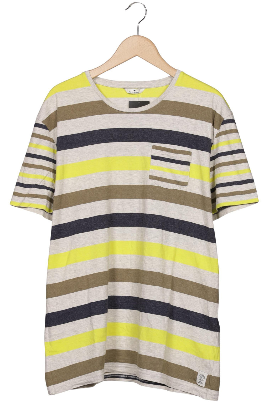 Tom Tailor Men T-Shirt Neon Green XL Cotton Blend 2