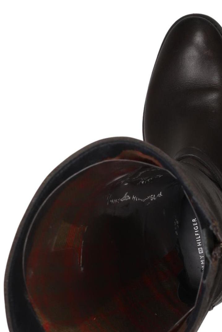Tommy Hilfiger Women Boots Brown 37 Leather 7