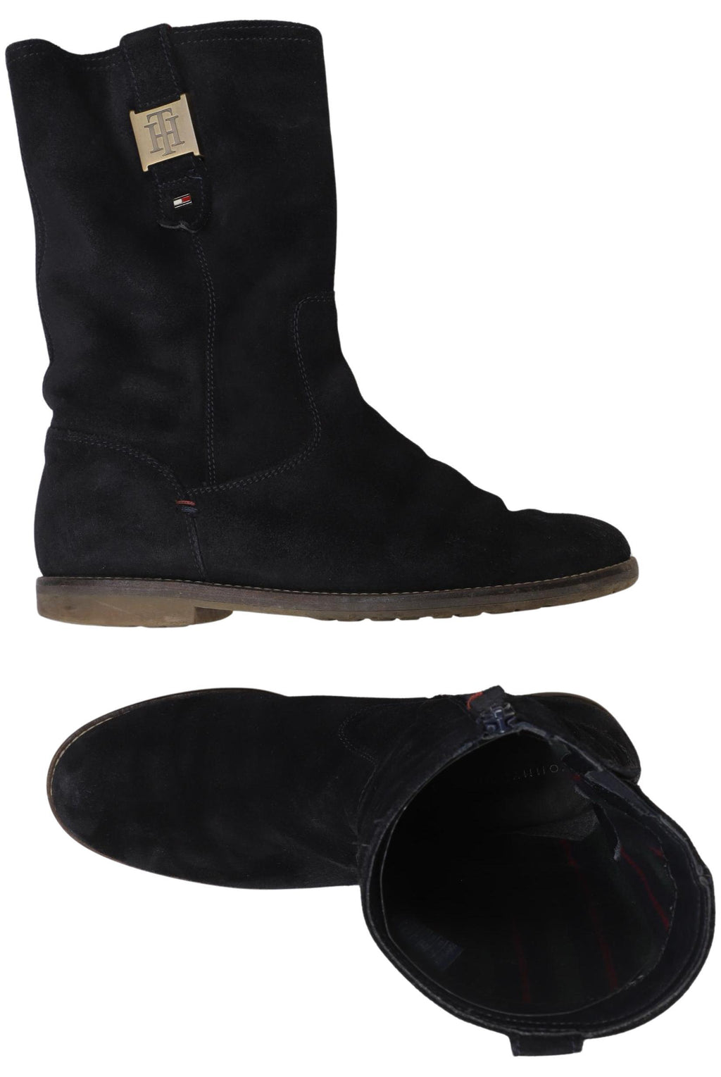 Tommy Hilfiger Women's Boots Navy EU 38 Leather 7