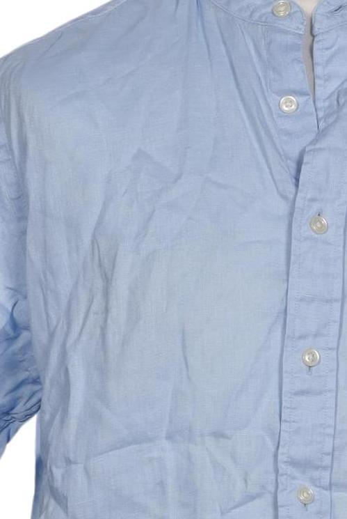 Tommy Hilfiger Herren Hemd Light Blue Linen L 9