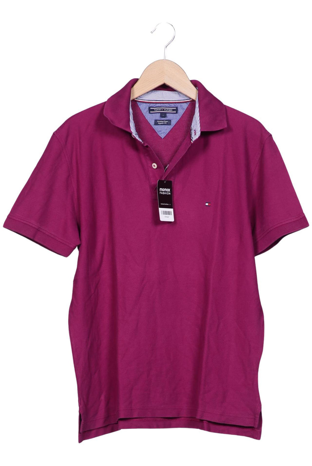 Tommy Hilfiger Polo Shirt Purple L Cotton 6