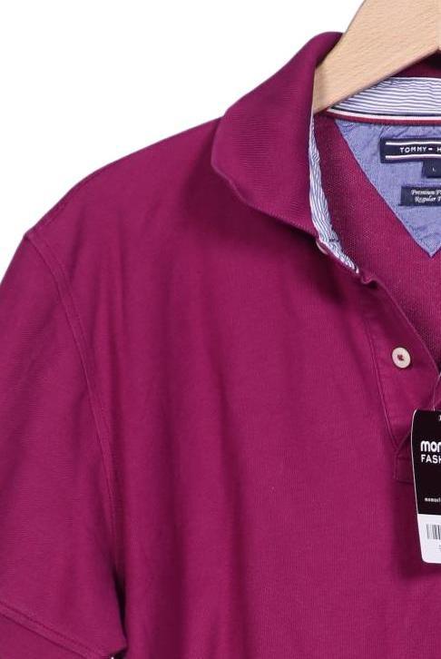 Tommy Hilfiger Polo Shirt Purple L Cotton 7