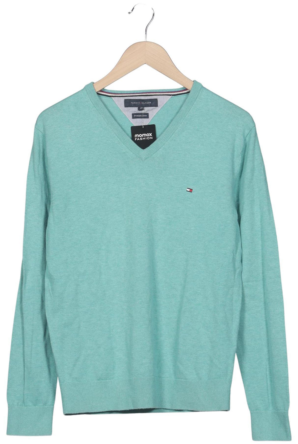 Tommy Hilfiger Men's Pullover Light Green M Cotton 8