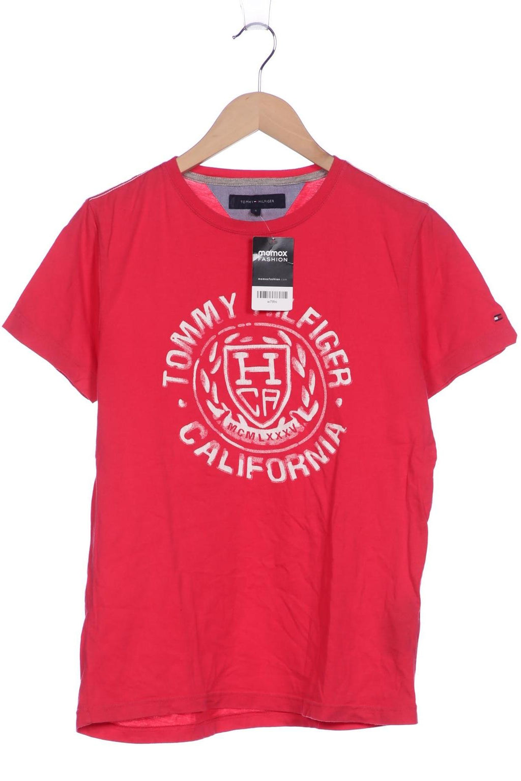 Tommy Hilfiger Herren T-Shirt, Rot, Gr. S 9