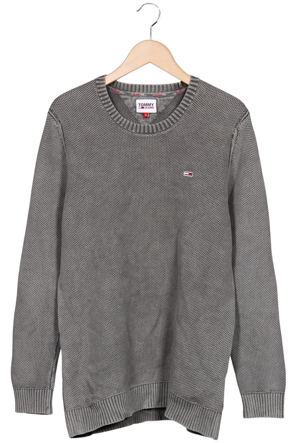 Tommy Jeans Herren Pullover Grau XL Baumwolle 4