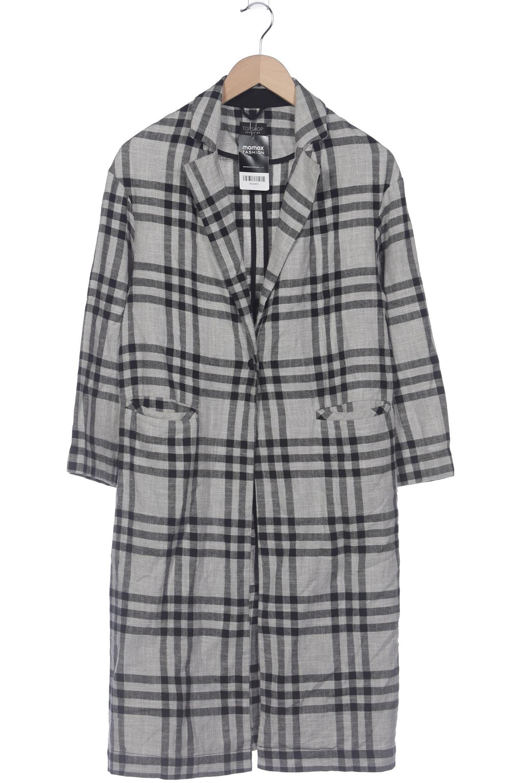 Topshop Women Coat Gray EU 36 4