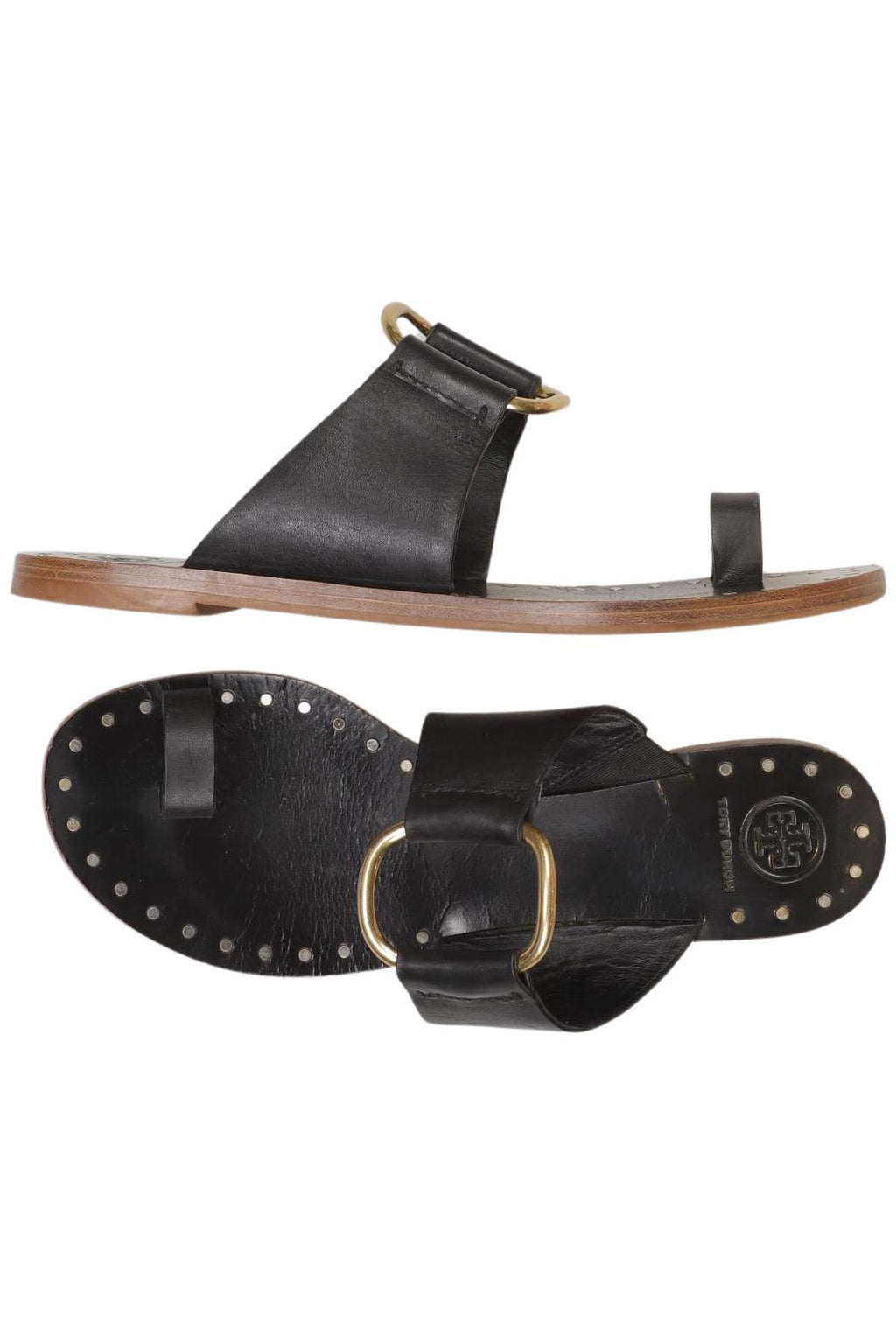Tory Burch Women Sandals Black EU 40.5 Leather 5