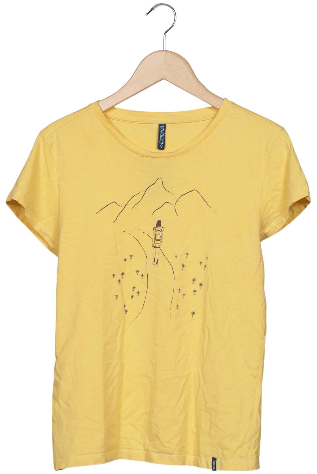 Tranquillo Women T-Shirt Yellow Size S Cotton 3