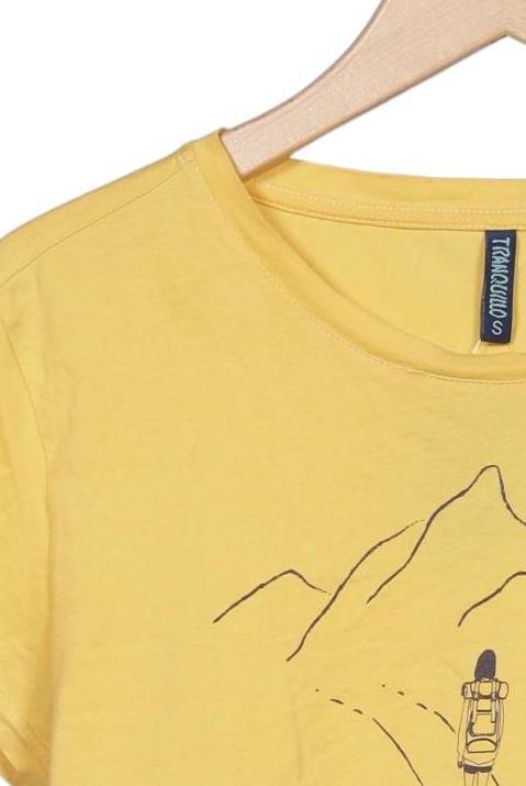 Tranquillo Women T-Shirt Yellow Size S Cotton 4