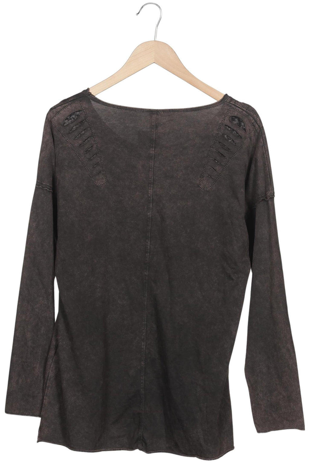 tredy Damen Langarmshirt Braun EU 40 Baumwolle 3