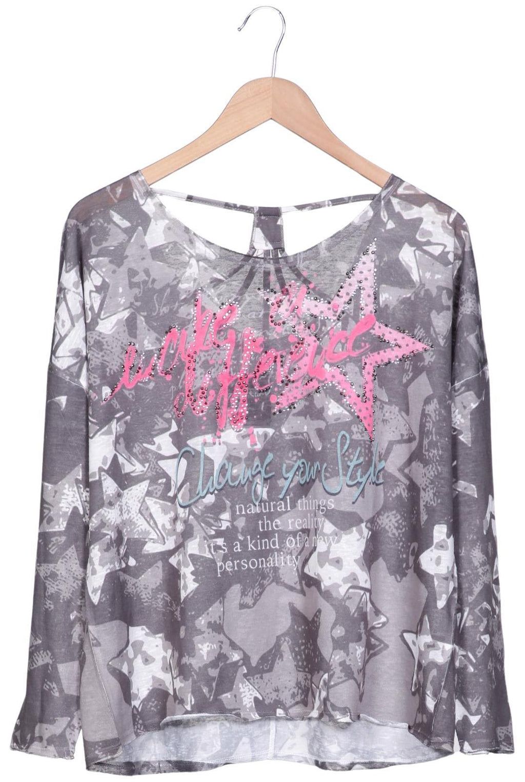 tredy Damen Pullover Grau EU 40 Synthetik 3